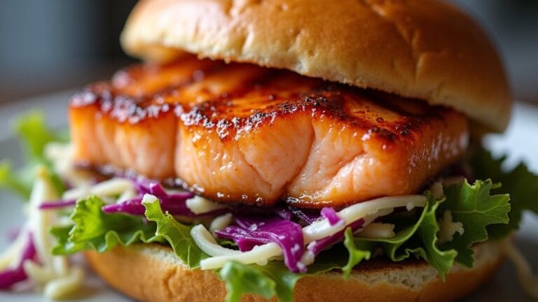 savory grilled salmon sandwiches