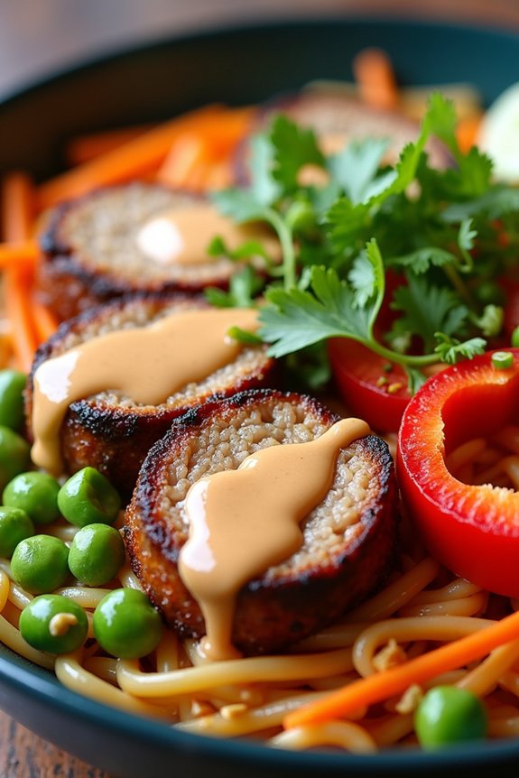 savory peanut pork ramen