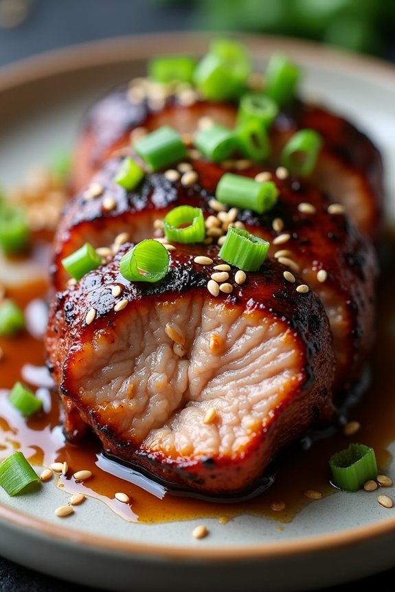 savory sesame soy pork