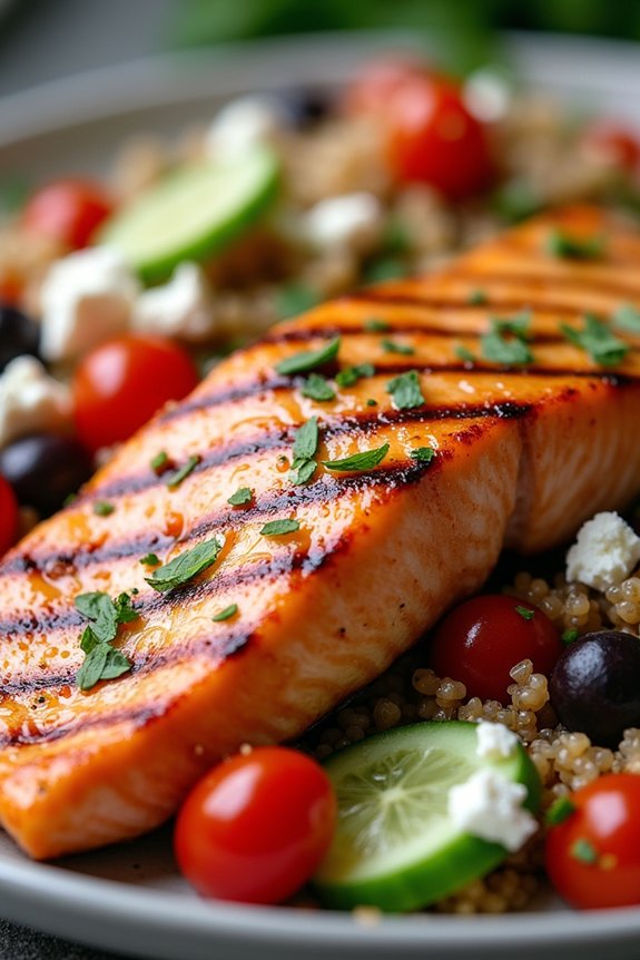 sesame lime salmon salad