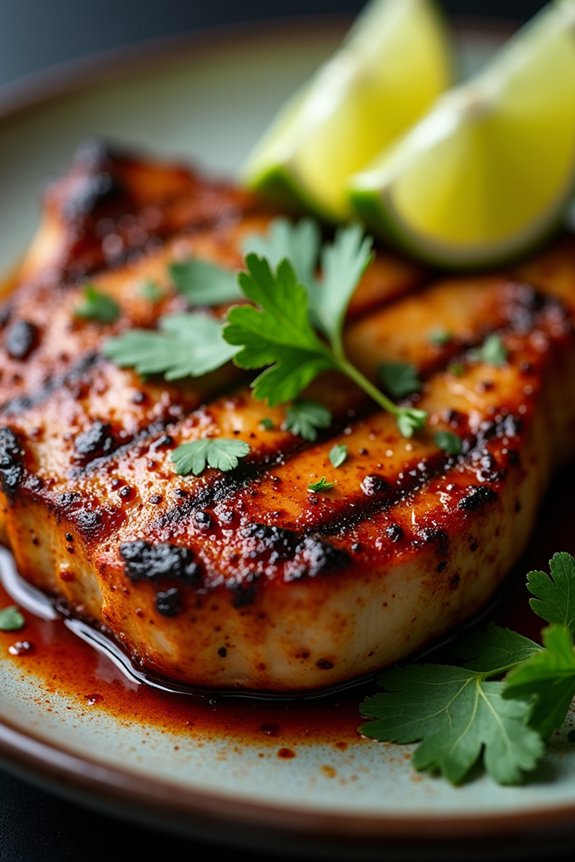 smoky flavorful grilled pork