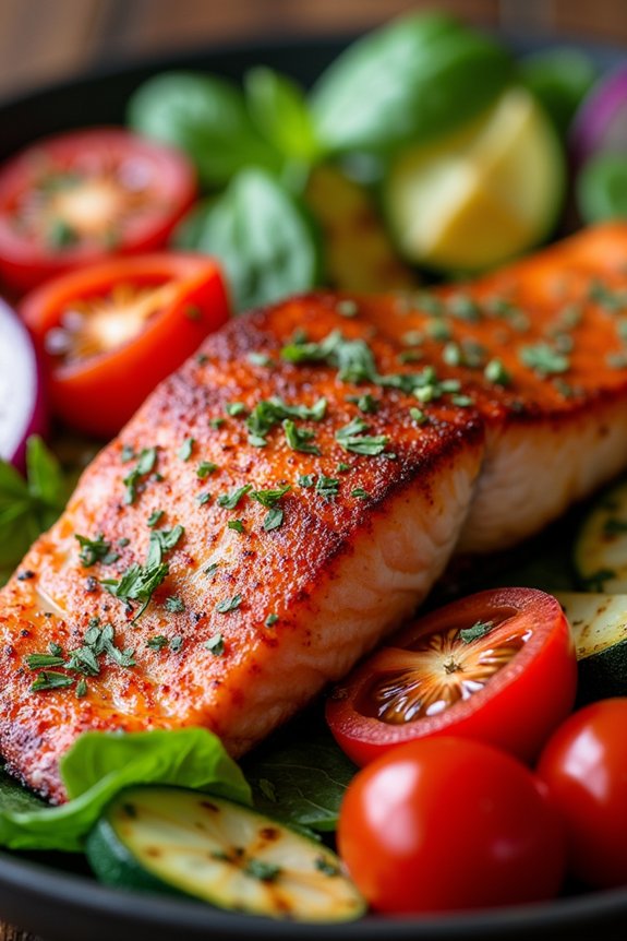 smoky paprika grilled salmon