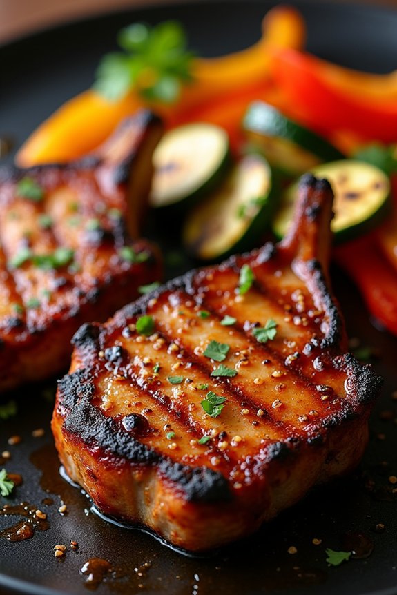 smoky spicy grilled pork