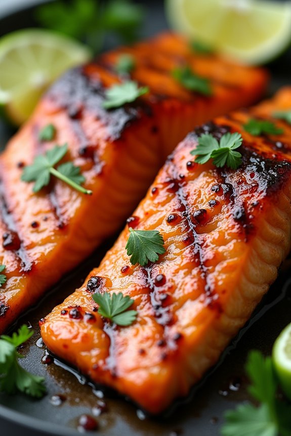 smoky sweet grilled salmon