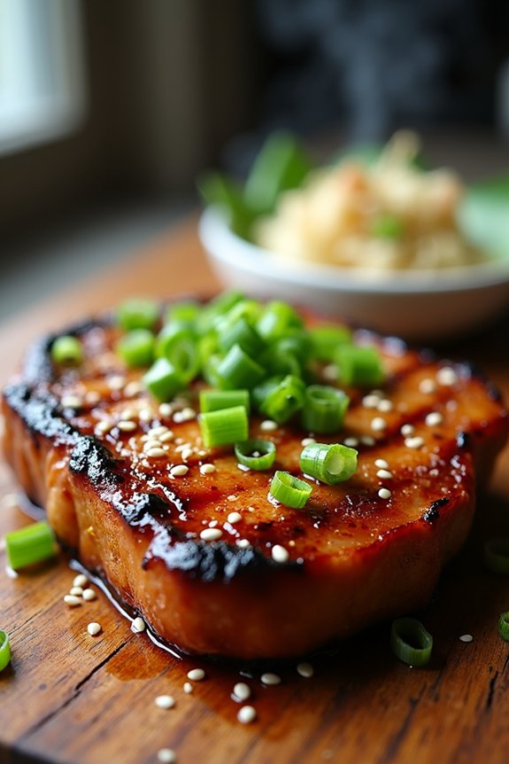 soy ginger pork chops