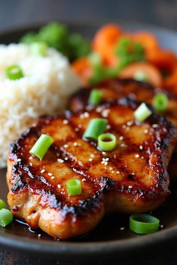 soy ginger pork chops recipe