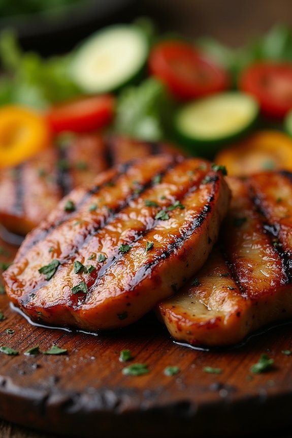 spicy cajun grilled pork medallions