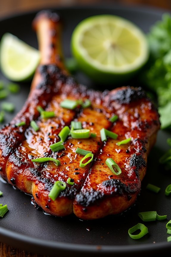 spicy caribbean jerk pork chops