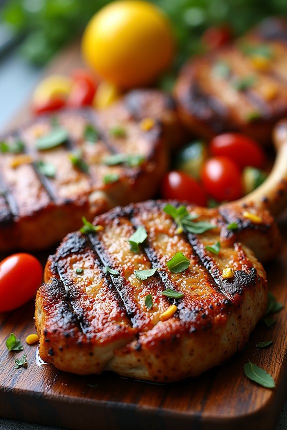 spicy citrus infused pork chops