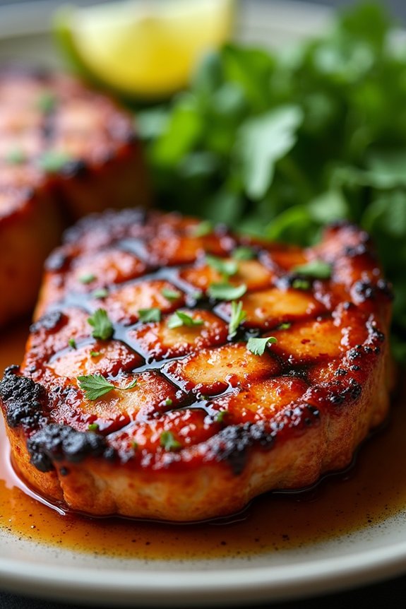 spicy citrus marinated pork chops