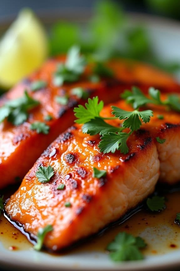 spicy flavorful grilled salmon