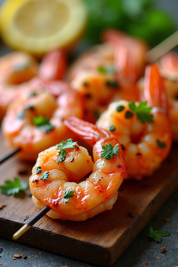 spicy flavorful shrimp skewers