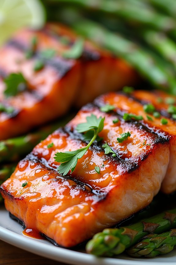 spicy grilled salmon dish