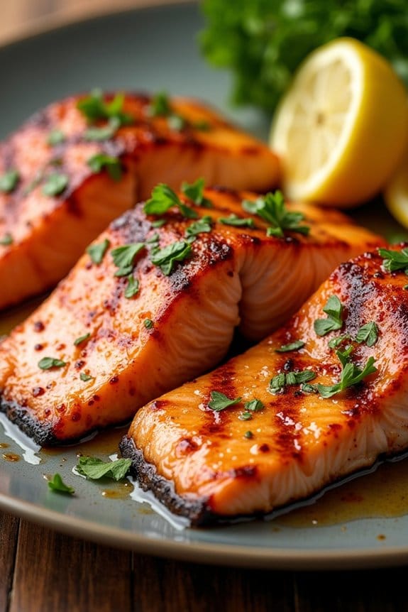 spicy lemon butter salmon