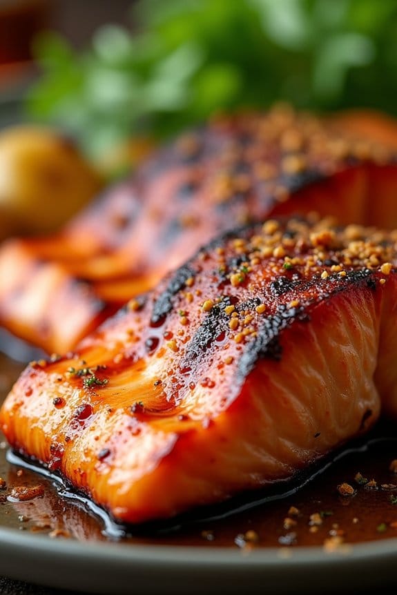 sweet and savory salmon