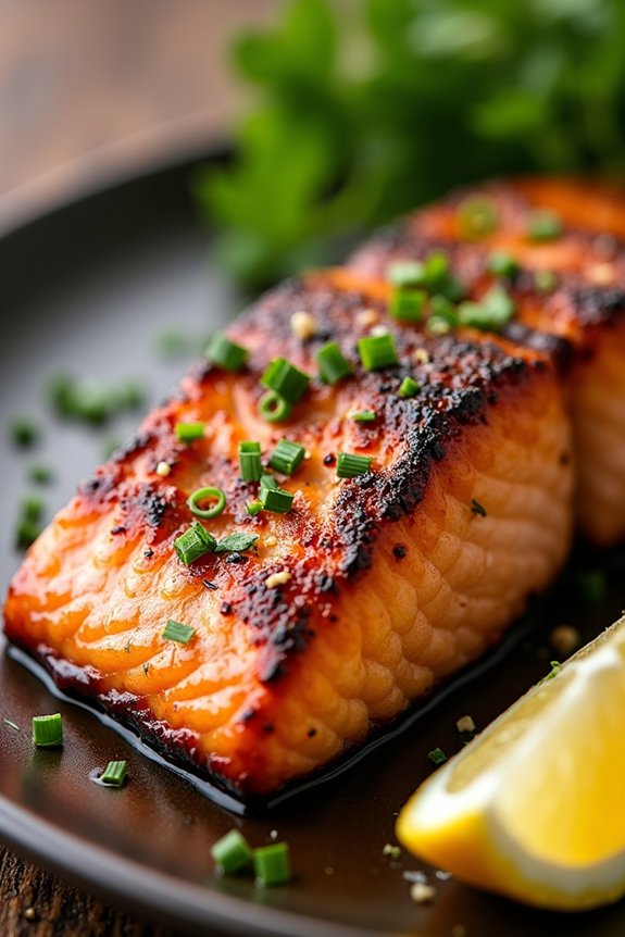 sweet and smoky salmon