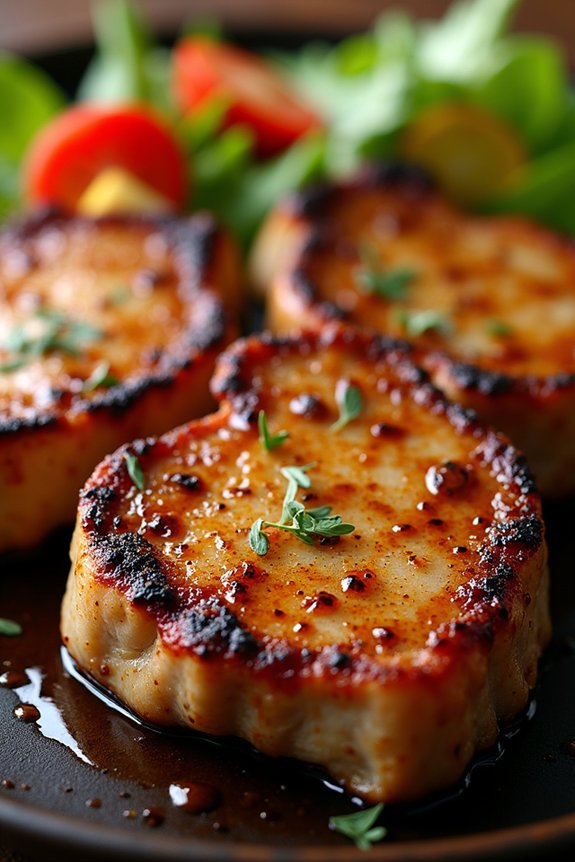 sweet and spicy pork chops