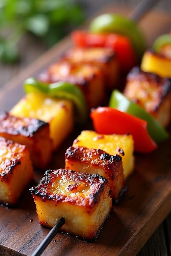 sweet and spicy skewers