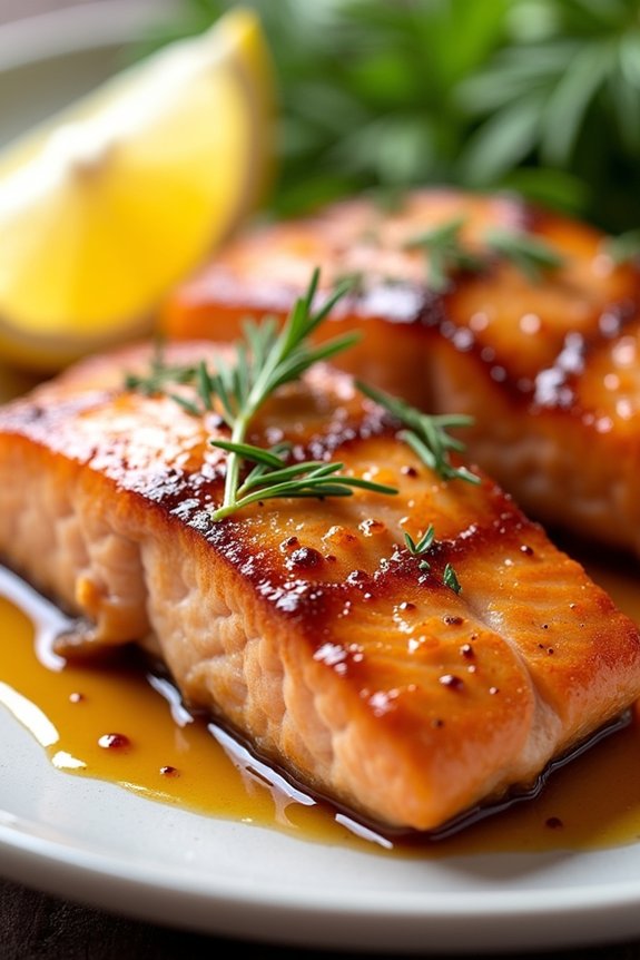 sweet and tangy salmon dish