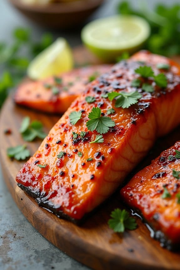 sweet chili grilled salmon