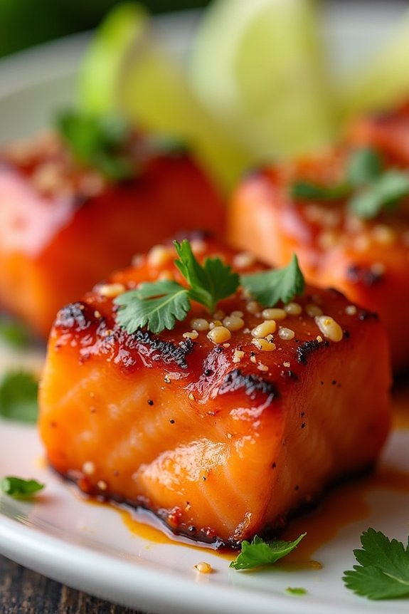 sweet chili salmon appetizers