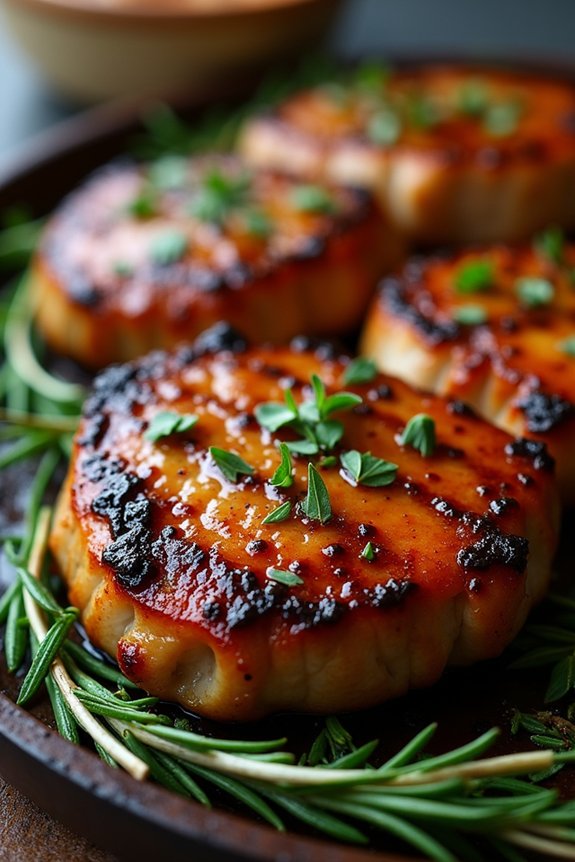 tangy balsamic glazed pork