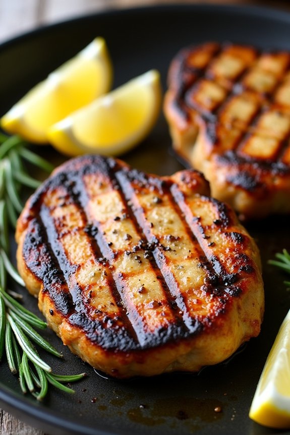 tangy mustard grilled pork