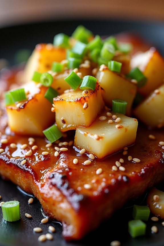 tangy teriyaki pork belly delight