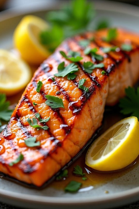 teriyaki lemon butter salmon