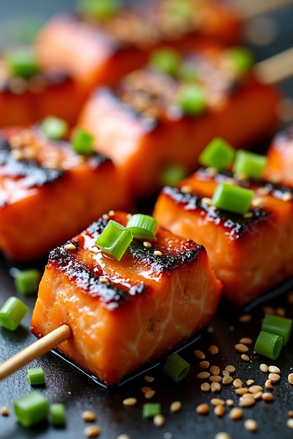 teriyaki salmon skewers recipe