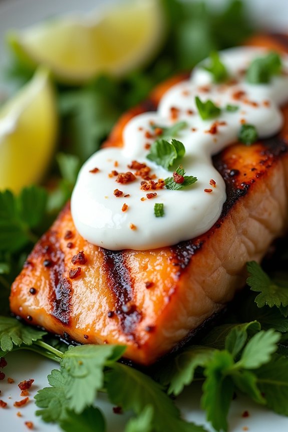 thai salmon with coconut sauce