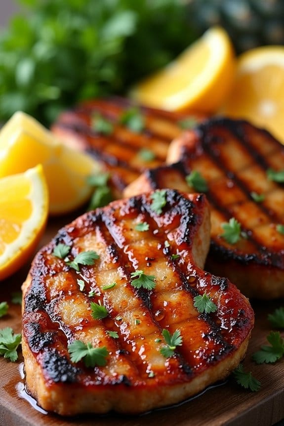 tropical citrus marinated pork