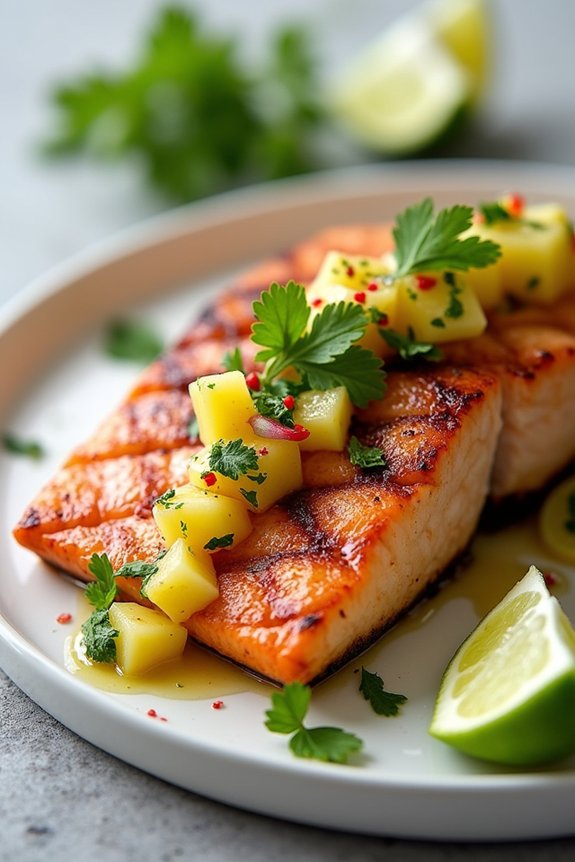 tropical grilled salmon delight