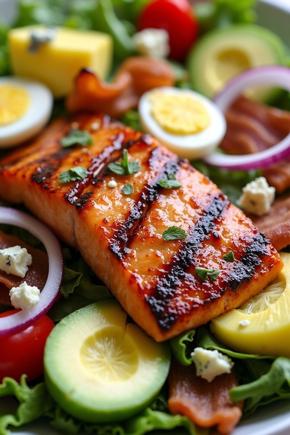 tropical salmon salad delight
