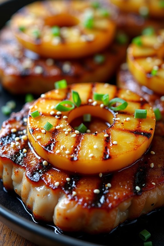 tropical teriyaki pork chops