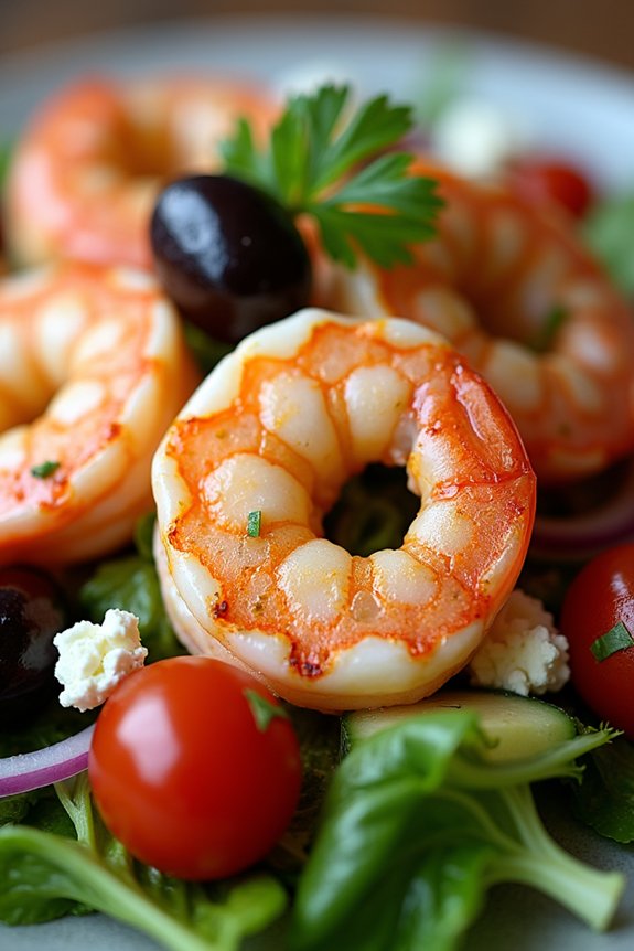 vibrant mediterranean shrimp salad