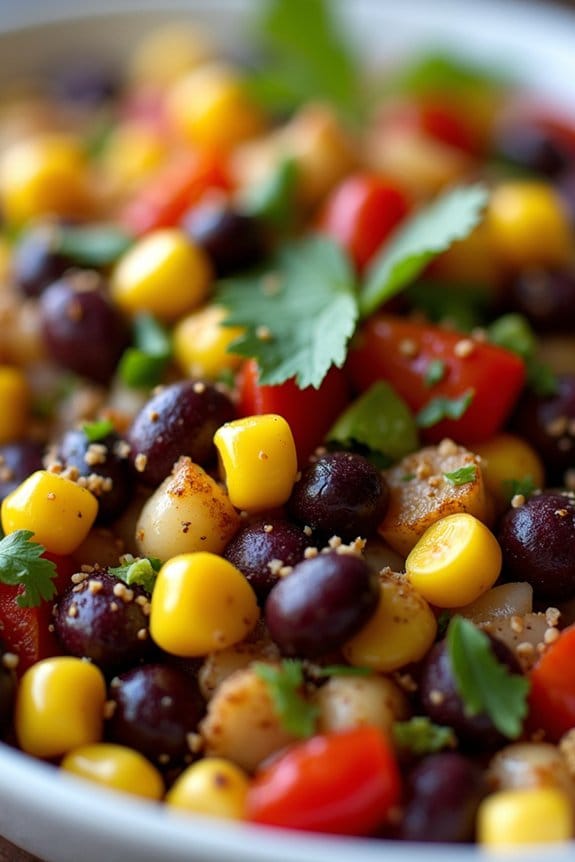 vibrant zesty black bean salad