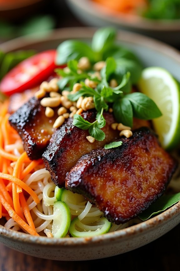 vietnamese bbq pork salad