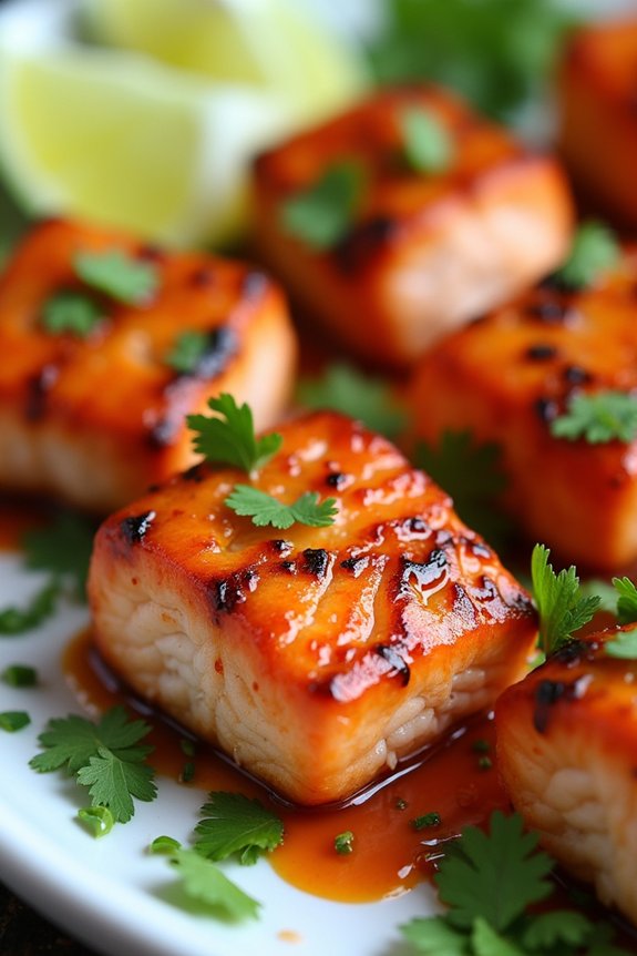 zesty grilled salmon bites
