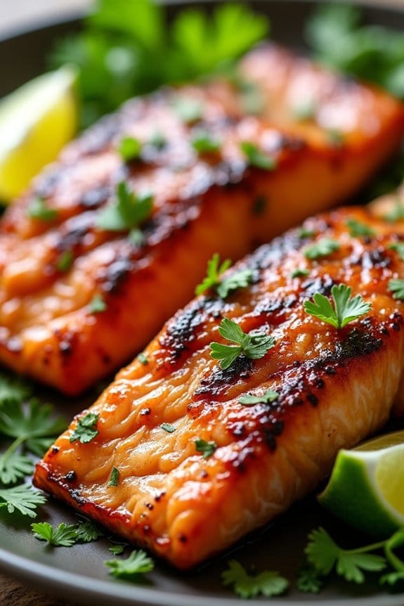 zesty teriyaki grilled salmon