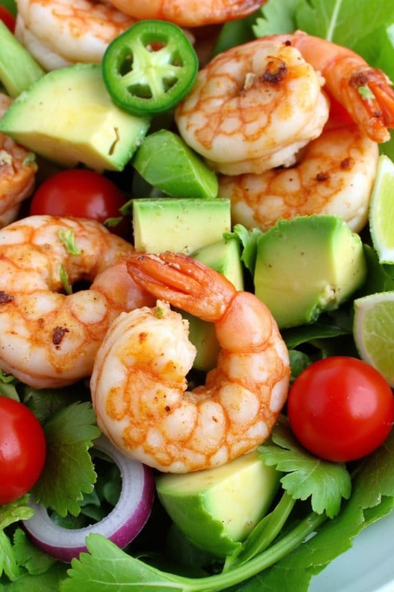 avocado lime shrimp salad