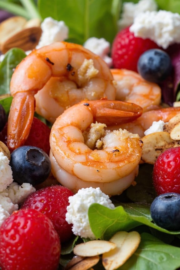 berries and shrimp salad