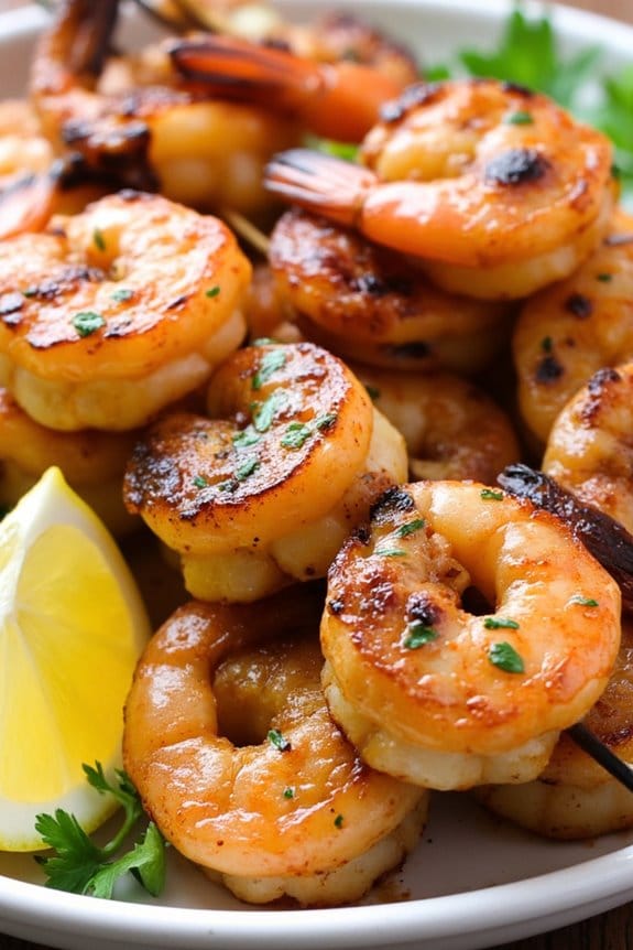 bold cajun shrimp skewers