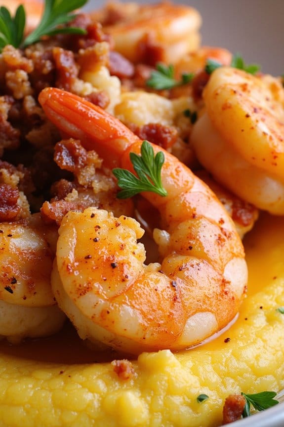 cajun shrimp and creamy grits