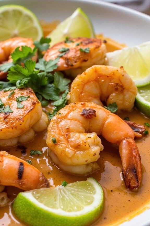 exotic thai coconut shrimp