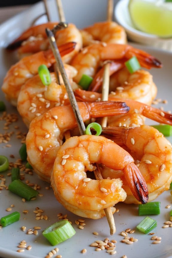 flavorful sesame ginger shrimp