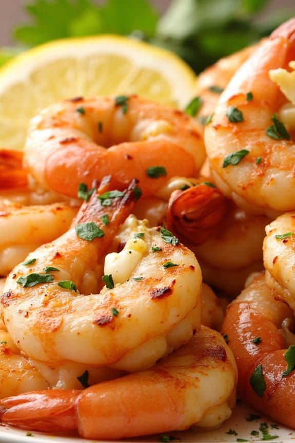 garlic butter grilled shrimp
