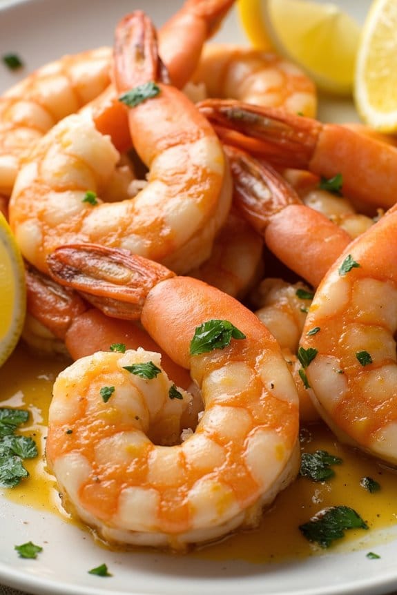 garlic butter grilled shrimp