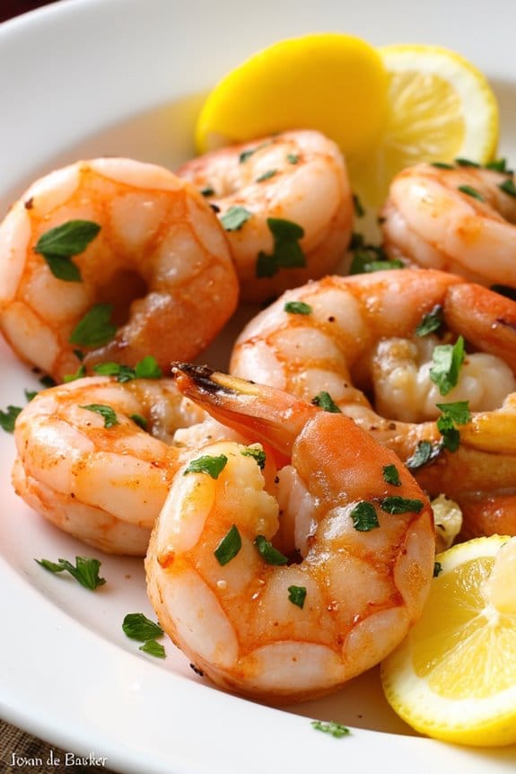 garlic butter grilled shrimp