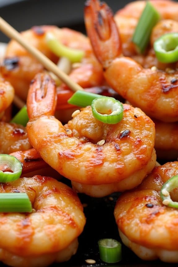 ginger soy grilled shrimp